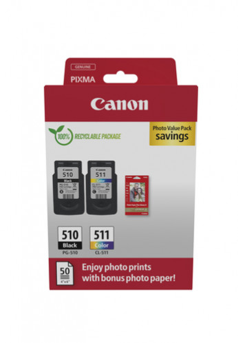 Canon PG-510 / CL-511 Photo Value Pack 826926-33