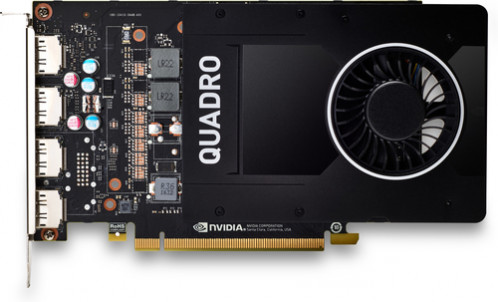 HP NVIDIA Quadro P2200 5GB PCI-E x16 Quad Head FH 1280 CudaCores/4xDP 1.4/GDDR5X/Single Slot/75Watt XV2300278R4368-32
