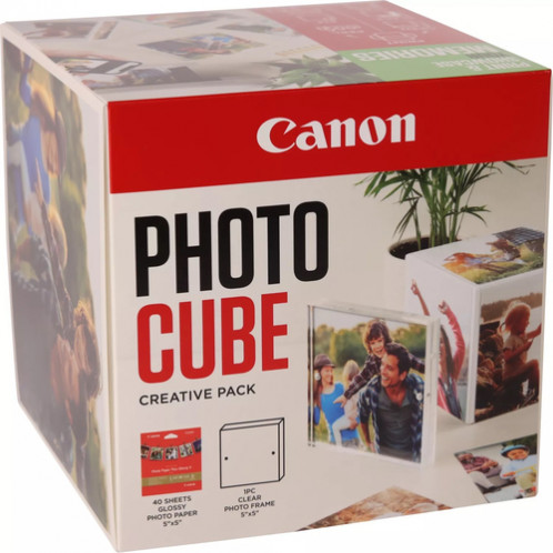 Canon PP-201 13x13 cm Photo Cube Pack créatif, blanc vert 40f. 837265-35