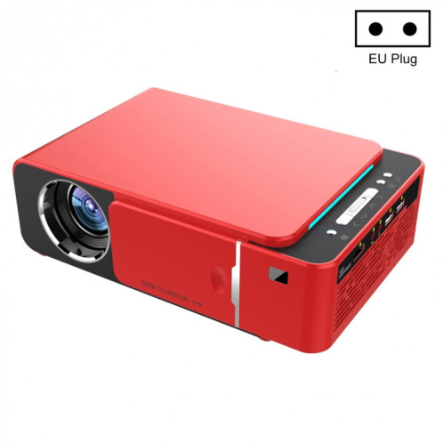 T6 3500ansi Lumens 1080p LCD Mini Theatre Projecteur, version standard, plug (rouge) SH158R385-39