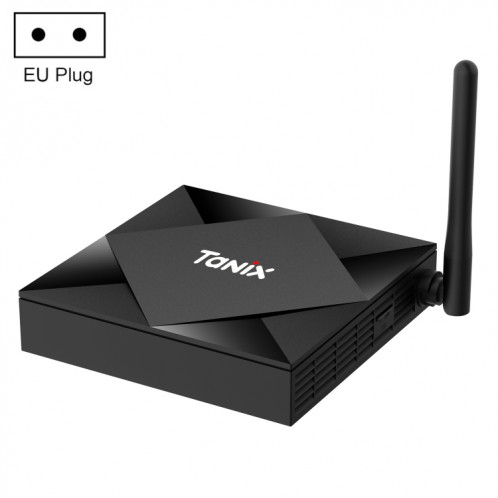 TANIX TX6s 4K Smart TV BOX Android 10 Lecteur multimédia avec télécommande, Quad Core Allwinner H616, RAM : 4 Go, ROM : 64 Go, WiFi 2,4 GHz/5 GHz, Bluetooth, prise UE SH35EU1071-311