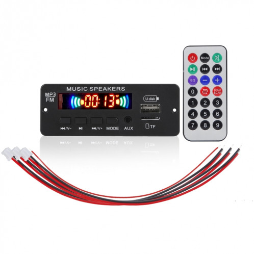 JX-808BT voiture 12V Audio Decoder Panneau de décodeur FM Radio USB, avec Bluetooth / Télécommande / Enregistrement SH76891563-35