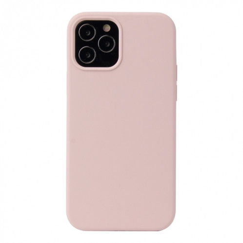 Couleur en silicone de couleur unie Cas de protection antichoc pour iPhone 13 mini (sable rose) SH601H37-37