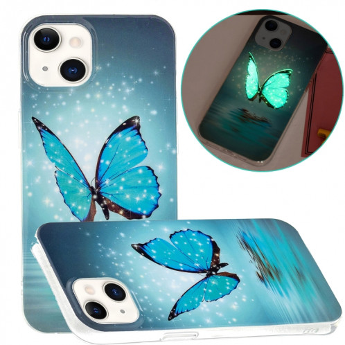 Étui de protection souple TPU lumineux pour iPhone 13 (papillon) SH902B183-35