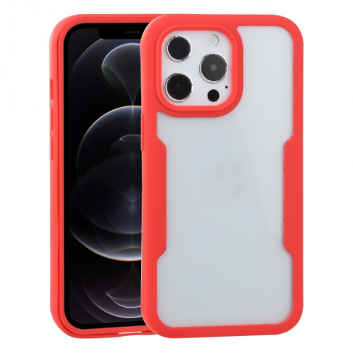 Acrylique + TPU 360 degrés Couverture complète Cas de protection antichoc pour iPhone 13 Pro (rouge) SH003F940-36