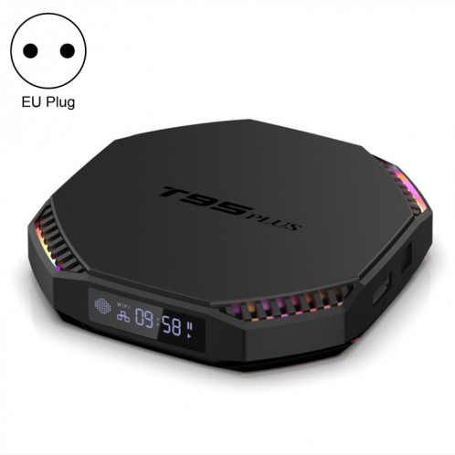 T95 Plus RK3566 Double WiFi Bluetooth Smart TV Set Top Box, 8 Go + 64 Go (Plug EU) SH102B272-37