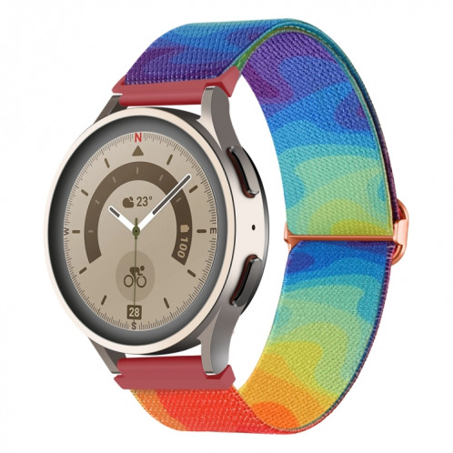 Pour Coros Apex Pro / Apex 46mm 22mm Bracelet de montre à boucle tissée en nylon coloré peint (liquide coloré) SH301G1603-37