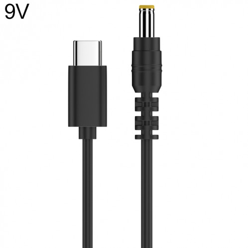Câble adaptateur d'alimentation CC 9 V 5,5 x 2,5 mm vers Type-C SH4401523-37
