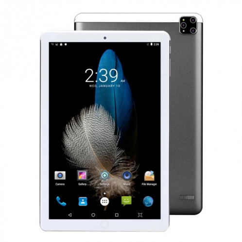 Tablette PC BDF A10 4G LTE 10,1 pouces, 4 Go + 64 Go, Android 10.0 MTK8321 Quad Core, prise en charge double SIM, prise UE (gris) SB601B551-313