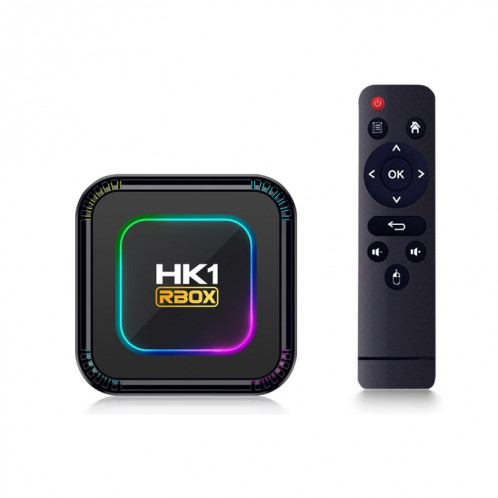 HK1 RBOX K8 8K Android 13.0 Smart TV Box avec télécommande, 4 Go + 128 Go, RK3528 Quad-Core (prise UE) SH704A606-313