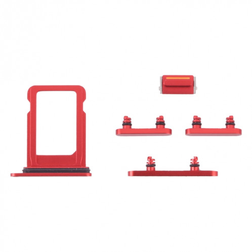 Plateau de carte SIM + clés latérales pour iPhone 13 mini (rouge) SH009R1108-34