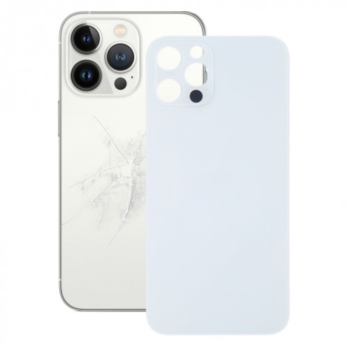 Remplacement facile Big Caméra Hole Housse de verre Housse de batterie pour iPhone 13 Pro Max (Blanc) SH37WL779-36