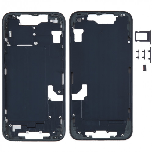 Pour iPhone 14 Cadre central avec touches latérales (Noir) SH096B1087-36