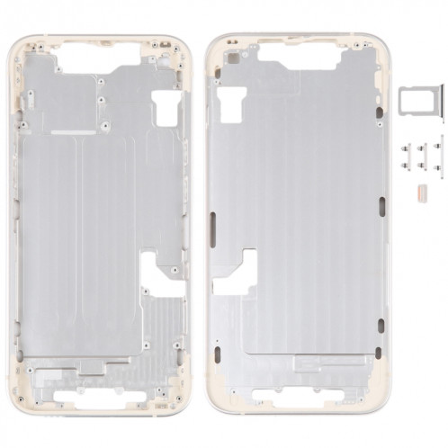 Pour iPhone 14 Cadre central avec touches latérales (Or) SH096J719-36