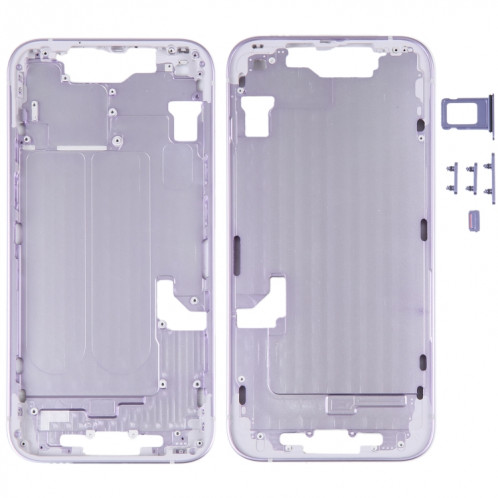 Pour iPhone 14 Cadre central avec touches latérales (Violet) SH096P625-36