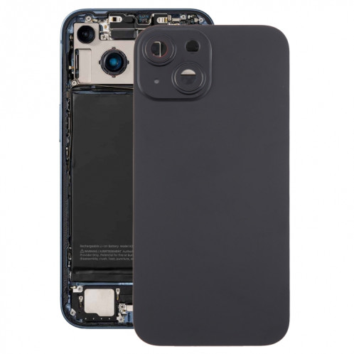Pour iPhone 15 Plus Couvercle arrière de batterie en verre avec couvercle d'objectif d'appareil photo SH85BL629-37