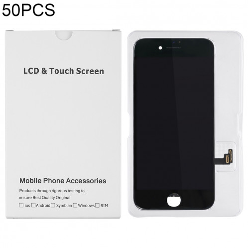 Emballage en carton blanc 50 PCS pour écran LCD et convertisseur analogique-numérique pour iPhone 8/7 SH0224955-35