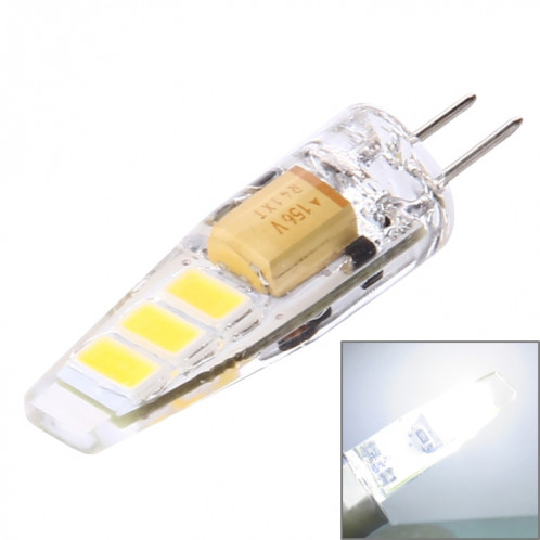 G4 2W 100LM ampoule de maïs, 6 LED SMD 5730 Silicone, DC 12V (blanc chaud) SH71WW912-37