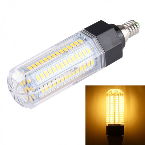 E14 126 LEDs Lumière de maïs à LED blanc chaud 15W, ampoule à économie d'énergie SMD 5730, AC 110-265V SH09WW1782-38