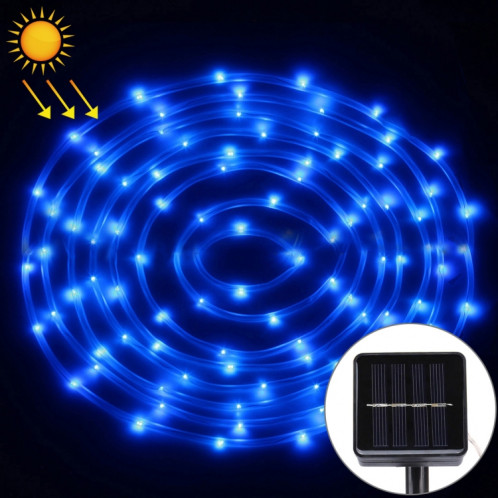 Lumière de corde de boîtier de 5m 400-600LM, panneau solaire résistant à l'eau 50 LED avec le câble prolongé par 2m (lumière bleue) SH56BL1640-38