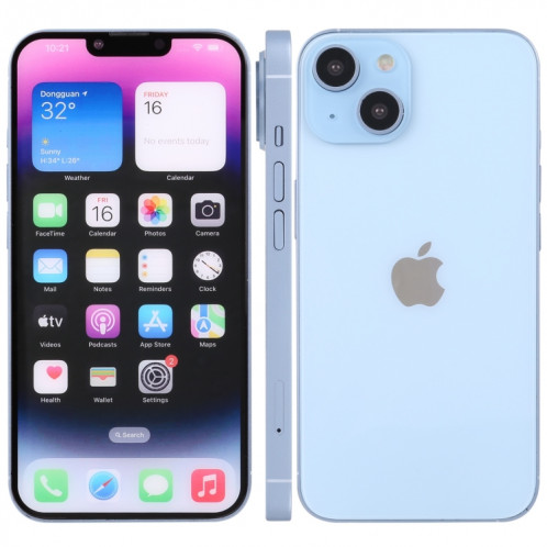 Pour iPhone 14 écran couleur faux modèle d'affichage factice non fonctionnel (bleu) SH107L866-37