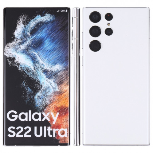Pour Samsung Galaxy S22 Ultra 5G écran couleur d'origine faux modèle d'affichage factice non fonctionnel (blanc) SH875W230-35