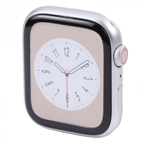 Pour Apple Watch Series 8 Écran couleur de 45 mm Faux modèle d'affichage factice, pour photographier le bracelet de montre, pas de bracelet de montre (argent) SH883S1119-36