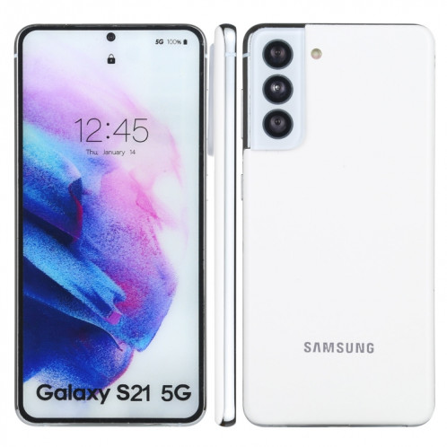 Écran couleur faux modèle d'affichage factice non fonctionnel pour Samsung Galaxy S21 5G (blanc) SH709W739-36