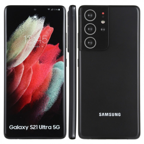 Écran couleur faux modèle d'affichage factice non fonctionnel pour Samsung Galaxy S21 Ultra 5G (noir) SH711B1524-36