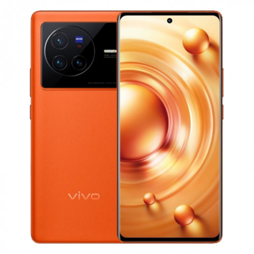 Vivo X80 5G V2183A, appareil photo 50 MP, 8 Go + 128 Go, Caméras triple arrière, identification des empreintes digitales de l'écran, batterie 4500 mAh, 6,78 pouces Android 12.0 OriginOS Ocean MediaTek Dimensity 9000 SV121E1557-37