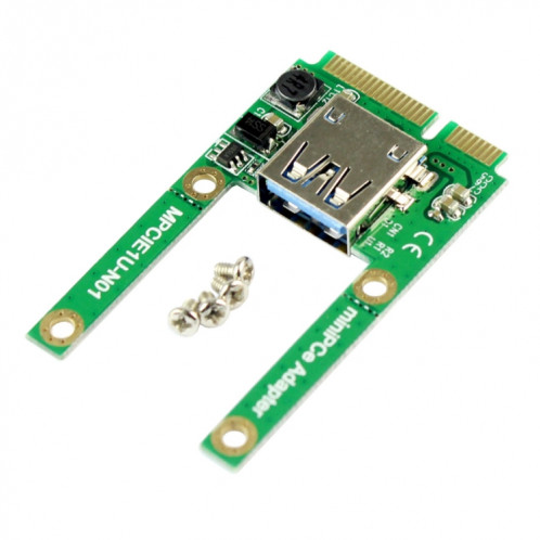 Mini carte d'extension d'extension de carte PCI-E MPCIE vers carte d'adaptateur d'interface USB 2.0 SM0180309-34