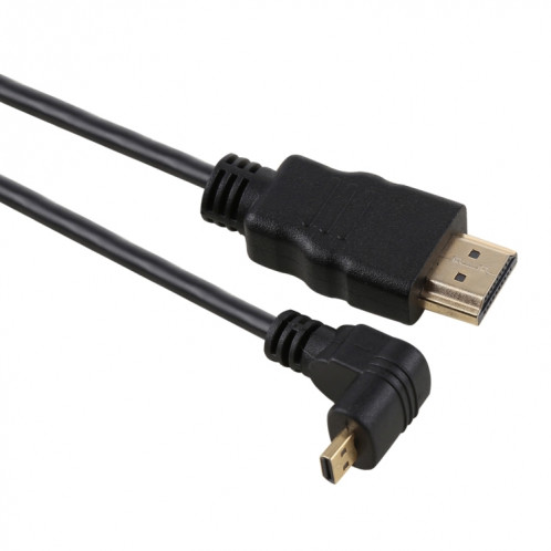 Câble d'adaptateur de connecteur mâle plaqué or positif HDMI de 30 cm 4K HDMI mâle vers micro HDMI SH0392401-35
