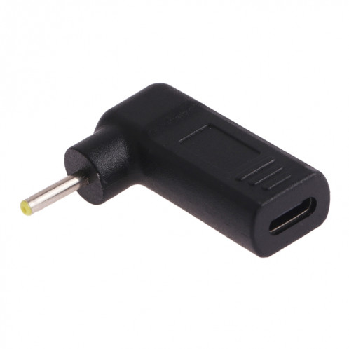 Connecteur adaptateur coudé 2,5 x 0,7 mm mâle vers USB-C / Type-C femelle SH04281650-34