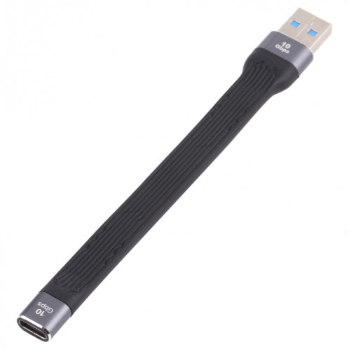 10 Gops USB Male à Type-C Femelle Soft Flat Sync Data Câble de chargement rapide SH2102134-35