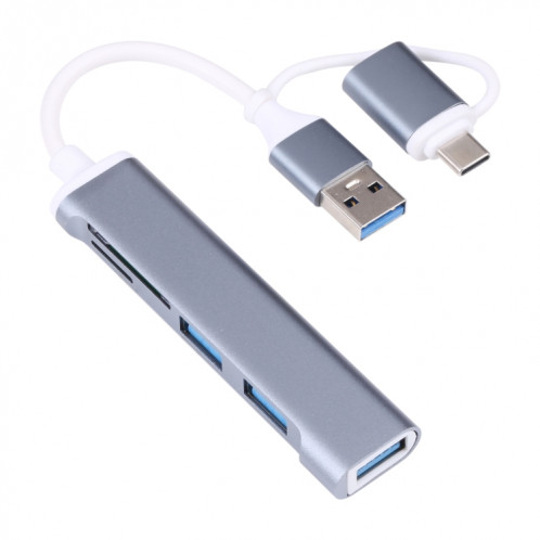 A-807 Lecteur de carte adaptateur HUB USB 3.0 et Type-C / USB-C vers USB 3.0 5 en 1 SH64531293-36