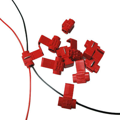 Clip de câble 100 PCS, adapter au diamètre de ligne: 0.3-0.7mm (rouge) S1904R749-34