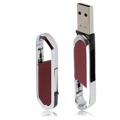 Disque flash USB 2.0 de 2 Go de style porte-clés métallique (rouge) S293RA1492-32