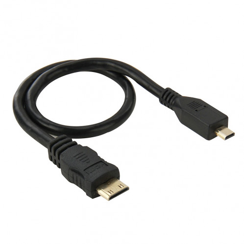 Câble adaptateur HDMI mini mâle vers micro HDMI de 30 cm SH0058176-33