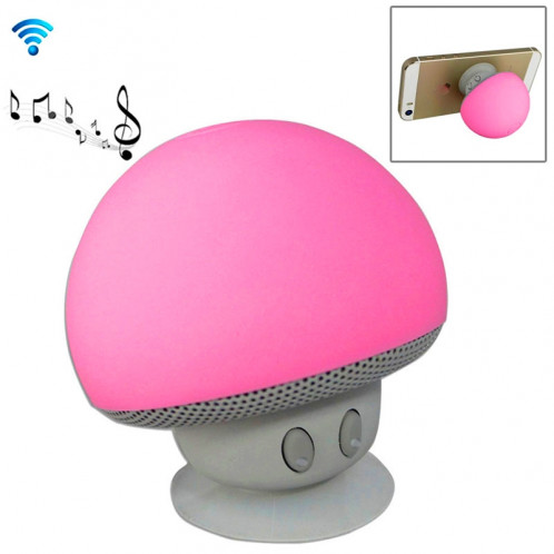 Enceinte Bluetooth en forme de champignon, avec support d'aspiration (rose) SH373F52-312