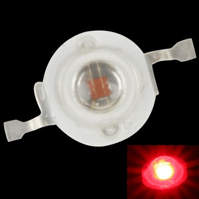1W ampoule LED haute puissance pour lampe de poche, flux lumineux: 30-35lm, angle de visualisation de 140 degrés (lumière rouge) SH01611906-32