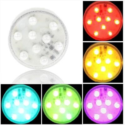 Ampoule multicolore, 9 DEL, 13 couleurs lumineuses, avec télécommande (Blanc) SH15021424-37