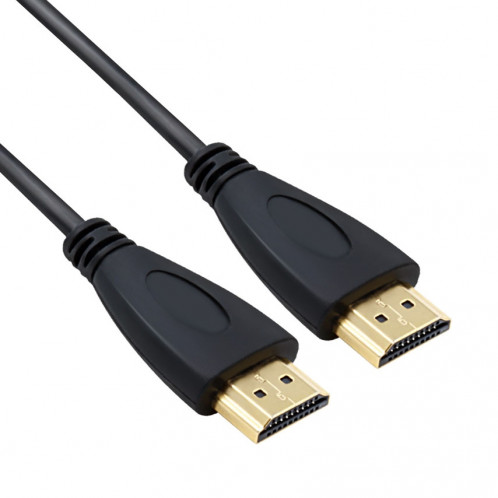 1.8m HDMI vers HDMI 19Pin Câble, Version 1.4, Support 3D, Ethernet, HD TV / Xbox 360 / PS3 etc. (Plaqué Or) (Noir) SH03471629-39