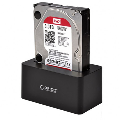 ORICO 6619US3 5Gbps Super Speed ​​USB 3.0 vers SATA Disque dur Station d'accueil pour 2,5 pouces / 3,5 pouces disque dur (Noir) SO692B1080-312