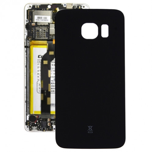 Couverture arrière de la batterie d'origine pour Samsung Galaxy S6 Edge / G925 (Noir) SC966B1865-36