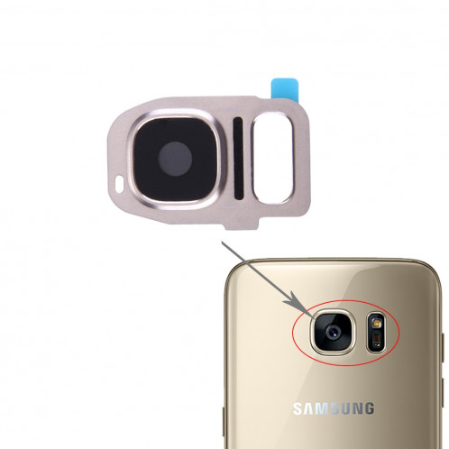 iPartsAcheter pour Samsung Galaxy S7 / G930 Housse de caméra arrière (or) SI205J219-34