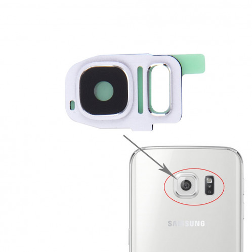 iPartsAcheter pour Samsung Galaxy S7 / G930 Housse de caméra arrière (Blanc) SI205W1242-34