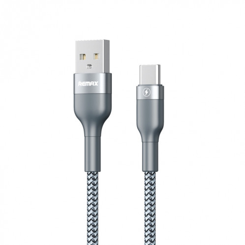 REMAX RC-064a Sury 2 Series 1m 2.4A USB to USB-C / Type-C Câble de données de charge rapide (gris) SR660H365-34