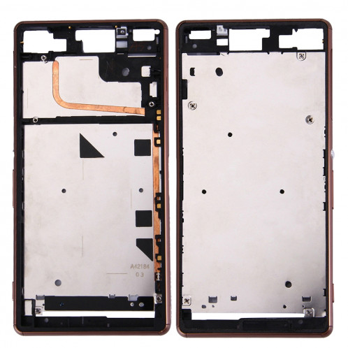 iPartsAcheter pour Sony Xperia Z3 (Single SIM) Boîtier avant Cadre LCD (Brun) SI000Z1422-37
