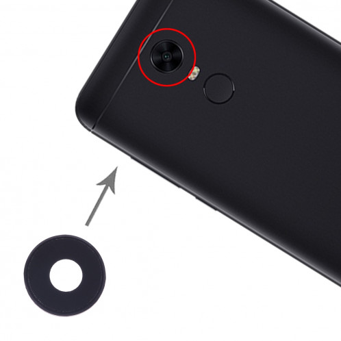 10 lentilles de protection pour PCS pour Xiaomi Redmi 5 Plus (noir) SH383B1043-35