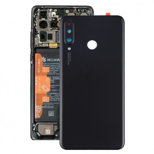 Cache batterie d'origine avec lentille de caméra pour Huawei P30 Lite (48MP) (Noir) SH91BL1685-36